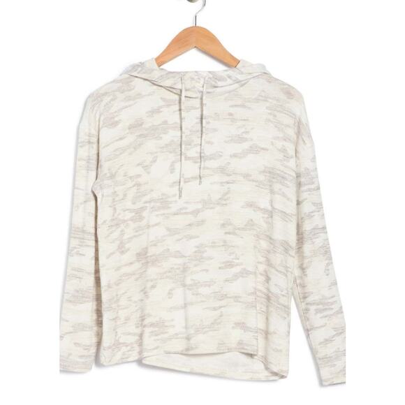 $5 Sale!!! NWT Workshop Large Drop Shoulder Long Sleeve Camo Hoodie - Picture 3 of 9